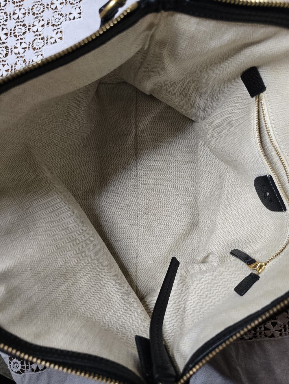 Tory Burch McGraw Black Pebbled Leather Satchel | Crossbody - Picture 7 of 15